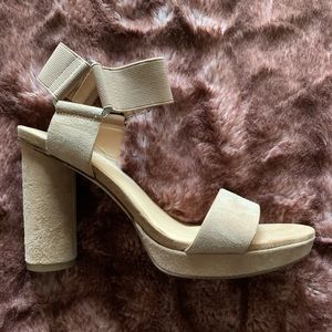 Franco Sarto Napoli platform sandal, nude